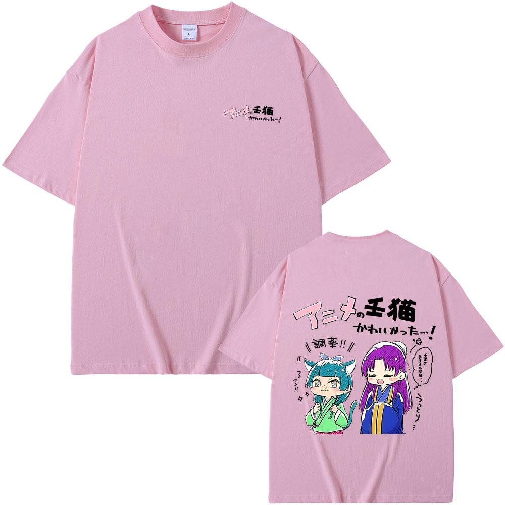 T-shirt Anime The Apothecary Diaries Kawaii Mignon Maomao Merch T-shirts Hommes Femmes Mode Décontracté Oversize Manches Courtes