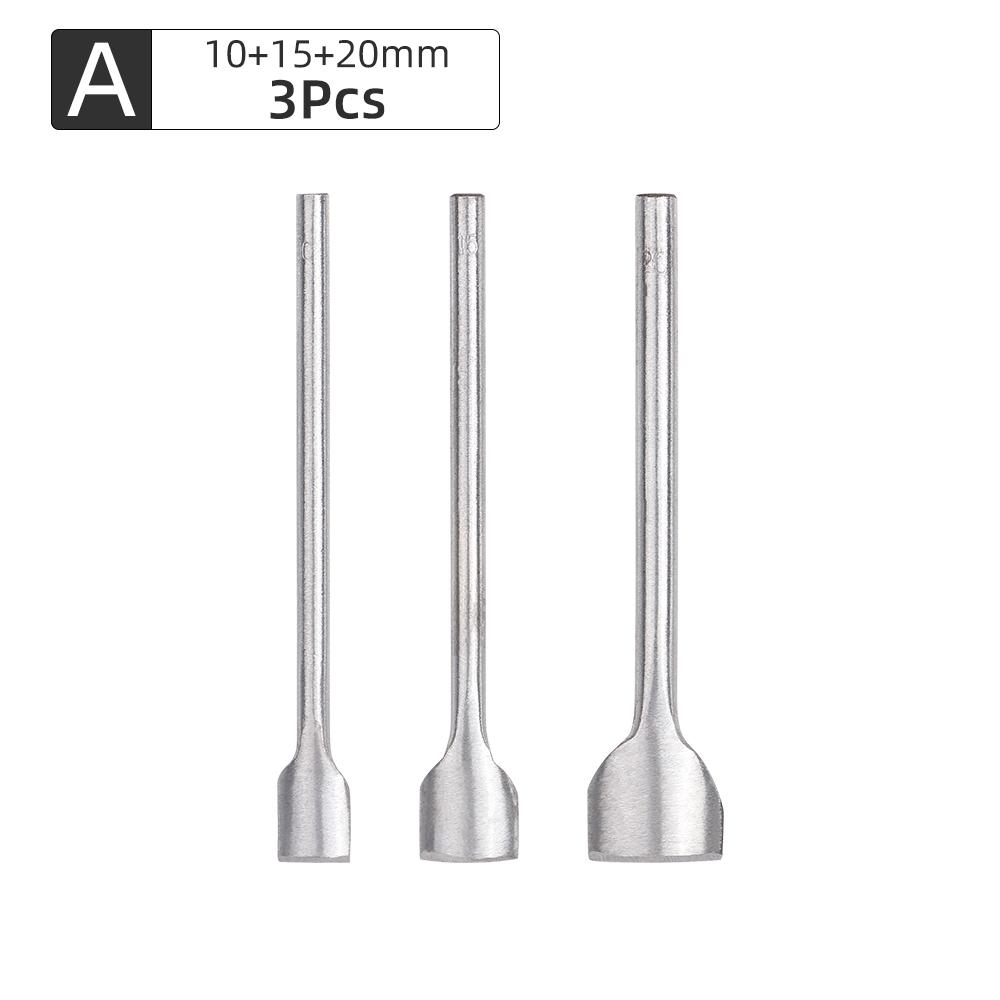 

3pcs Leather Half Circle Puncher, Diy Belt Tail & Bag Strap Cutting Punch, High Carbon Steel Carving C-Shaped Cutter Tool Set