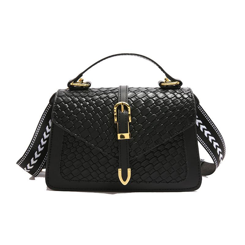Women’s New Retro Woven Small Square Bag Stylish Textured Handbag Shoulder Crossbody Bag