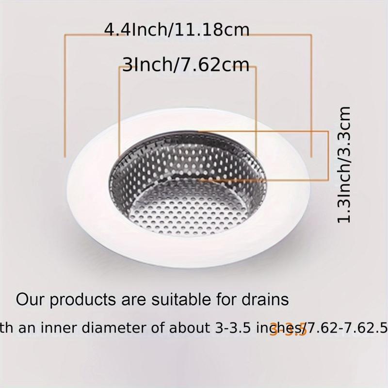 2 Piece Stainless Steel Kitchen Sink Strainer with Lid - Durable Odor Removal Drain FilterSuitable for Vegetable Washing Basin