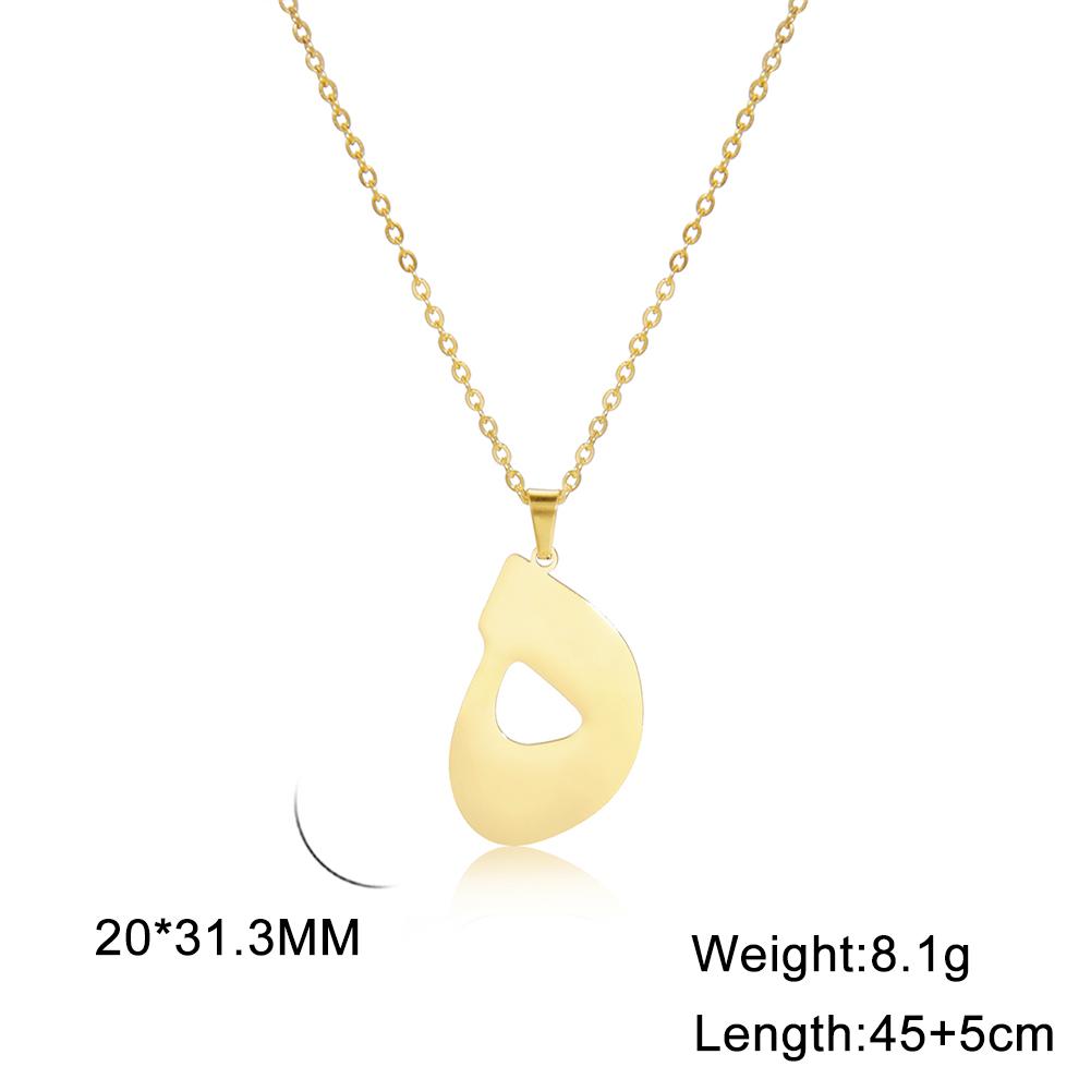 Cazador Gold Color 28 Arabic Letter Necklace for Women Stainless Steel Arab Alphabet Pendant Choker Necklaces Jewelry 2026 Trend