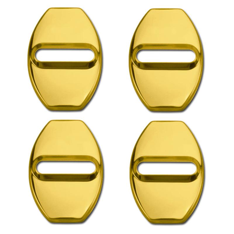 4pcs Car Styling Door Lock Cover for Skoda Octavia Fabia Yeti Citigo Rapid A7 2013 2014 2015 2016 2017 2018 Auto Accessories