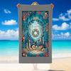 Christmas Printed Beach Towel Soft Quick Dry For Indoor Outdoor Home Use Holiday Gift