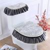Short Plush Toilet Decoration Mat Four Seasons Universal U-shaped Toilet Cover 3 Pieces/Set European Style Toilet Seat Cushion