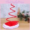 Festive Red Spring Christmas Hat For Fun Holiday Headwear And Unique Decorations