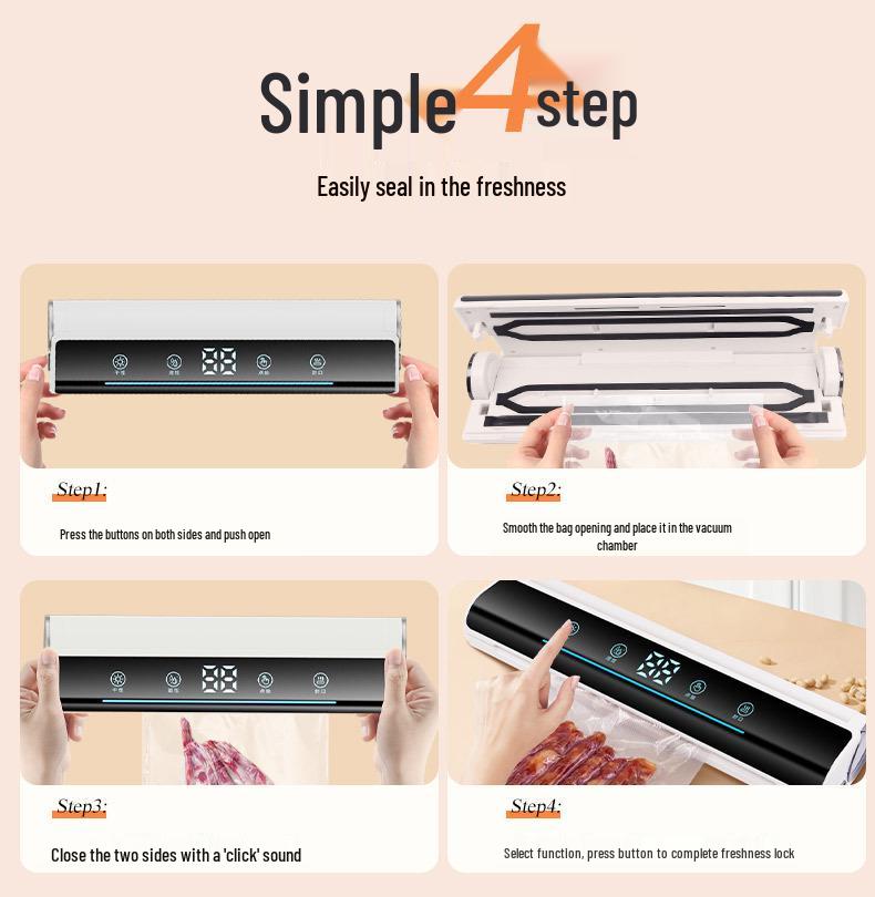 Automatic Vacuum Sealer - Portable Freshness Lock for Home