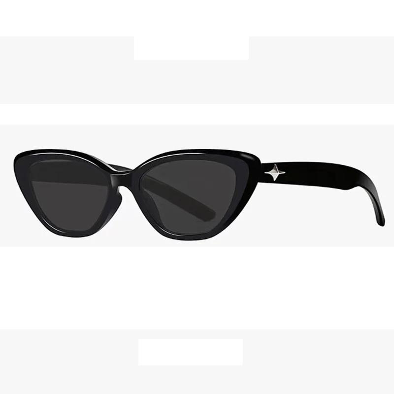 Fashion Vintage Cat Eye Sunglasses Women Designer Brand UV400 Protection Triangular Frame Outdoor Sunshade Eyewear