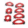 Routing Jig Kit for Table Corners 7pcs Aluminium Alloy Radius Templates R10 Through R60 for Smooth Rounded Wood Edges