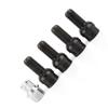4+1 M14*1.5MM Black Steel Wheel Bolt & Lock Lug Nut Set With Key
