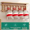 Coat Hooks Wall Mounted, Floating Shelf with Hat Rack,Space Saving,Home Essentials,Sturdy,for Hallway,Living Room,Bedroom(Wood Color,80 * 23 * 12cm)
