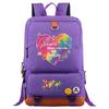 Autism Awareness LOVE Puzzle Print Back To School Backpack Casual Daypack Large Capacity Student Bookbag for Boys Girls Travel