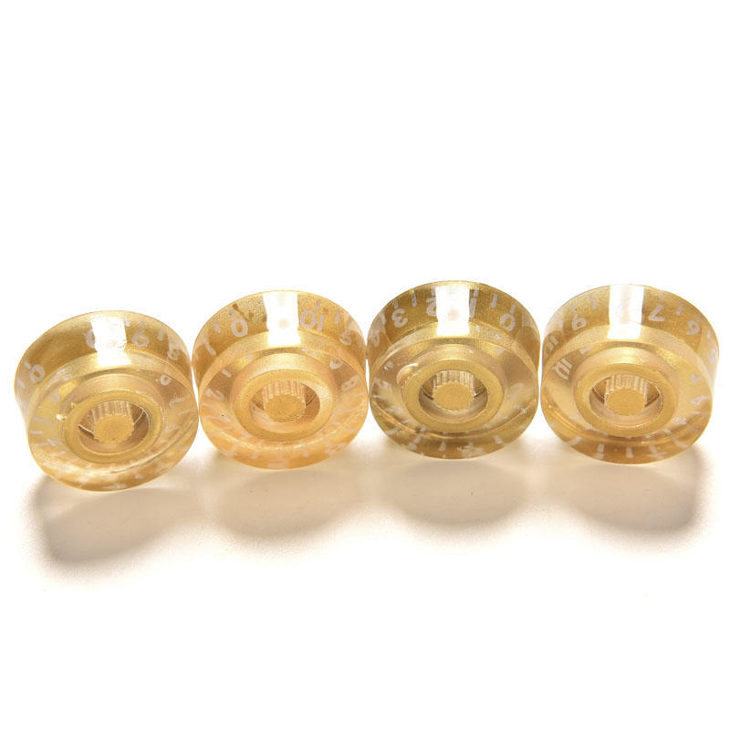 4Pcs Gold Speed Volume Tone Control Knobs For Gibson Les Paul Electric Guitar