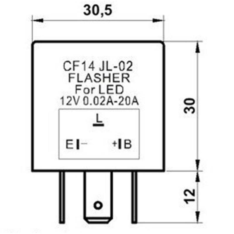 Buy Mayitr New LED Indicator Relay CF14 Loadindependent 12V 3pin