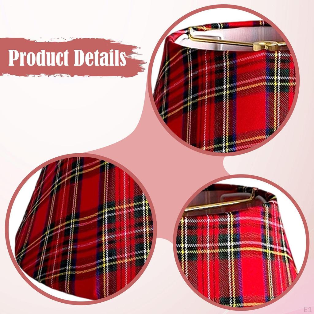 Cloth Table Lamp Shade Cover Decoration Easy Assembly Decorative Rustic Light Lampshade