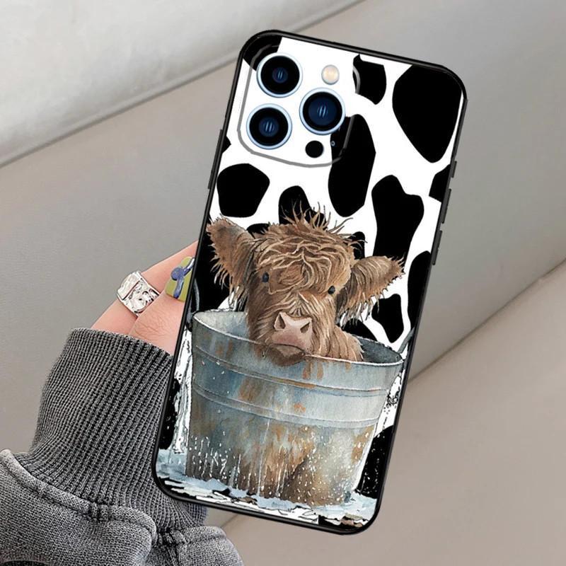 

Применимый чехол для мобильного телефона iPhone14 Plus West Highland Cow Sunflower Чехол для мобильного телефона с защитой от падения с высоты iPhone 16 pro