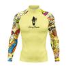 Herren UV-Schutz Rash Guard Langarm Badeshirt Surfen Tauchen Schwimmen Wassersport im Freien