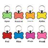 Silicone Bone-Shaped Dog Tag & Military-Style Pendant for Pet Engraving