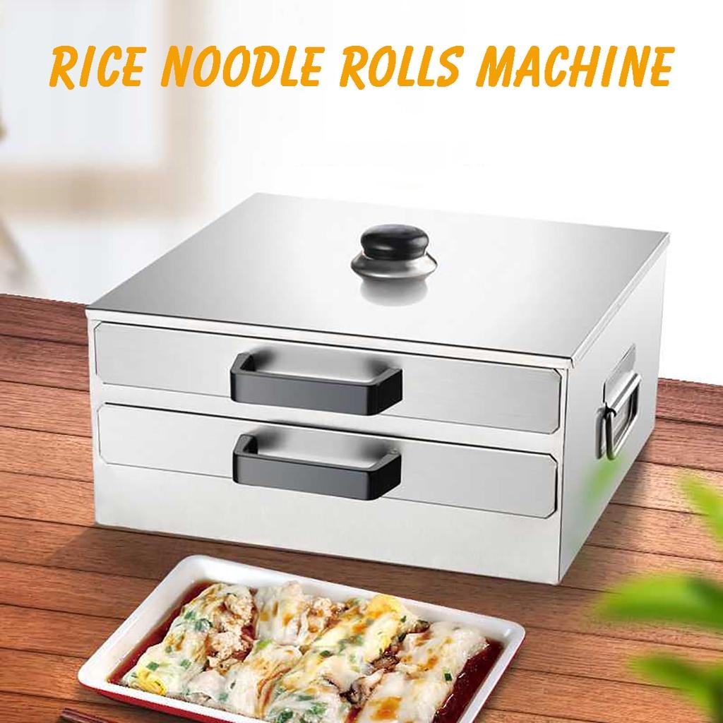 304 Household 1-2-layer Vermicelli Roll Steaming Furnace Steamer Stainless Steel Rice Noodle Roll Steamed Bun Steam Machine