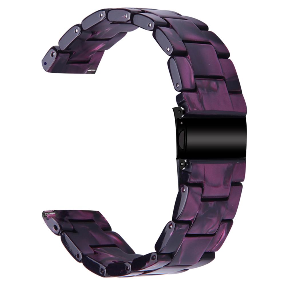 

For Huawei Watch 4 Pro/Watch GT 3/2 46mm Resin Watch Band 22mm Waterproof Quick Release Watch Strap Purple