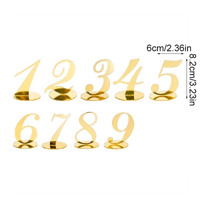 1PC Acrylic Weddings Number Holders Stylish Table Decor Sturdy Construction Elegant With Stand Parties