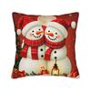 Christmas Santa Snowman Pillowcases Funny Pillow Case For Couch Sofa Bedroom Design Pillow Cover