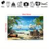 Pirate Party Backdrop - Ship and Sea Treasure Pattern for Birthday Party and Shower Decorations - S