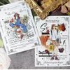 Big Title English Journal Washi Tape Sticker Character Decoration Base Background