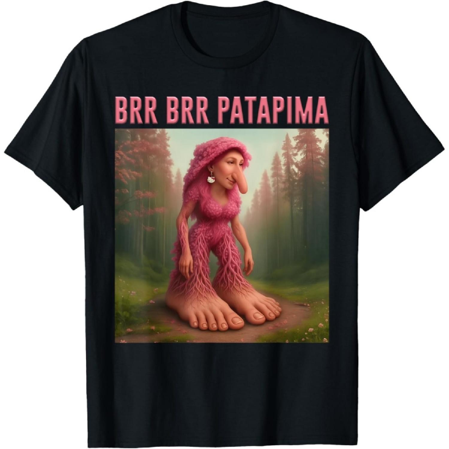 

AI Meme Brr Brr Patapima Brainrot Italian Joke Funny T-Shirt XXXXXL чорний