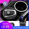 For VW Volkswagen Jetta MK5 Golf Car Interior Ashtray LED Light Portable Smoke Ashes Holder For Volkswagen MK5 MK6 MK7 Polo Golf