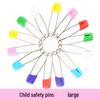 Smiling Face Baby Safety Pins, Plastic, Medium (40mm) & Large (55mm)