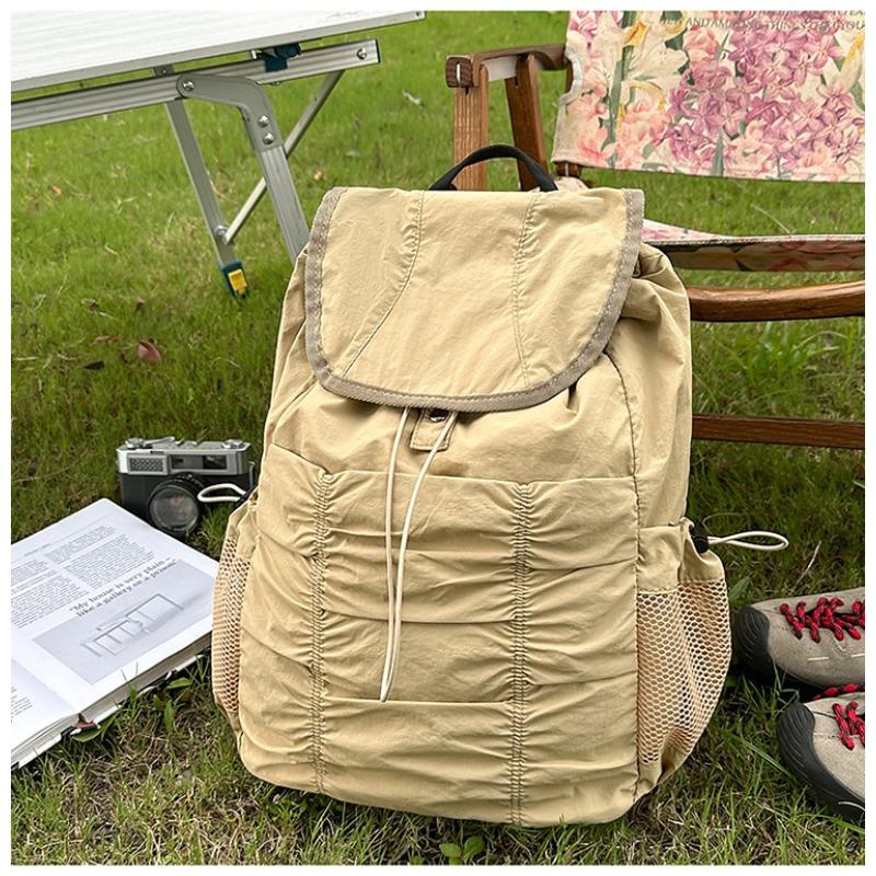 School bag new high value clear retro fresh backpack couple light travel mountaineering large capacity backpack