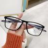 Retro Square Frame Short Sight Eyeglasses Fashion TR90 Spring Leg Finished Myopia Glasses Ultra Anti-blue Near Sight Eyewear