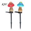 Warm LED Garden Decoration Solar Mushroom Stake Light, Resin Fairy Lamp with Tale Forest Decor Glow, Waterproof Outdoor Yard for Lawn Patio