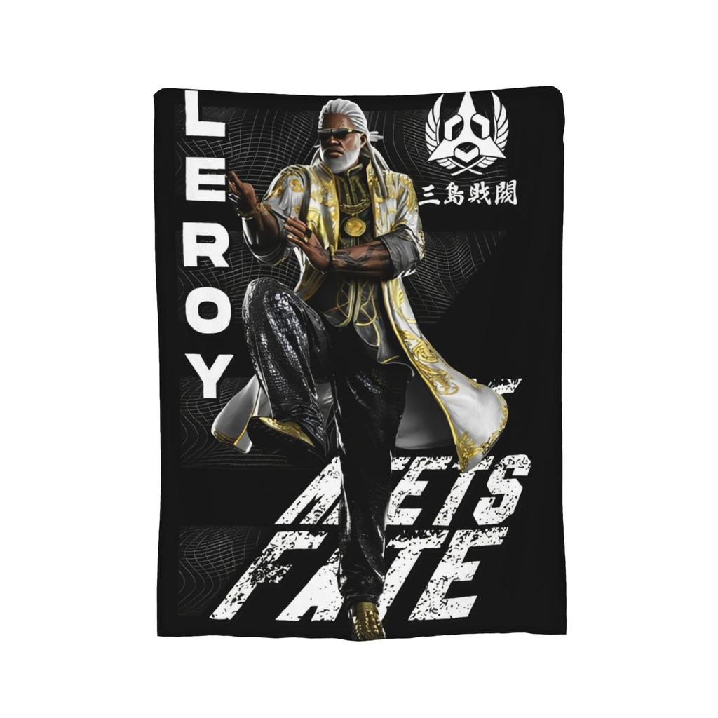 Panda Tekken 8 Gaming Blanket  Flannel Novelty Breathable Throw Blankets for Bedspread Autumn/Winter,