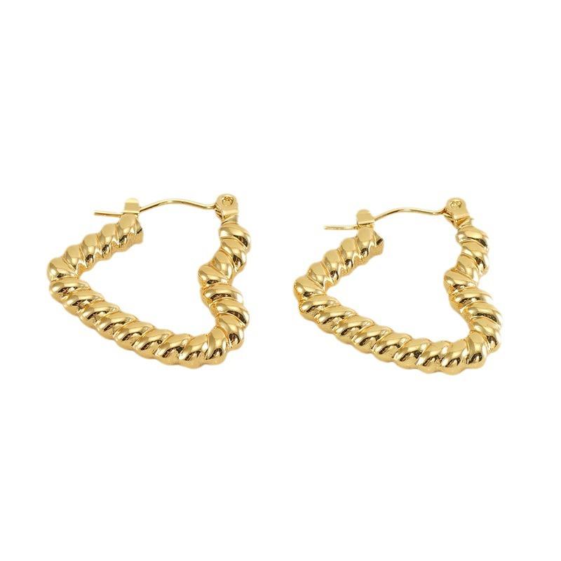 2026 Irregular Earrings Women's Niche Thread Love Retro Temperament Fashion Earrings Ear Buckle