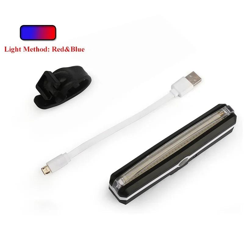 Bike Lights USB Rechargeable LED Bike Tail Light Bright Bicycle Rear Cycling Safety Flashlight Fits Road Mountain Bikes Helmets.