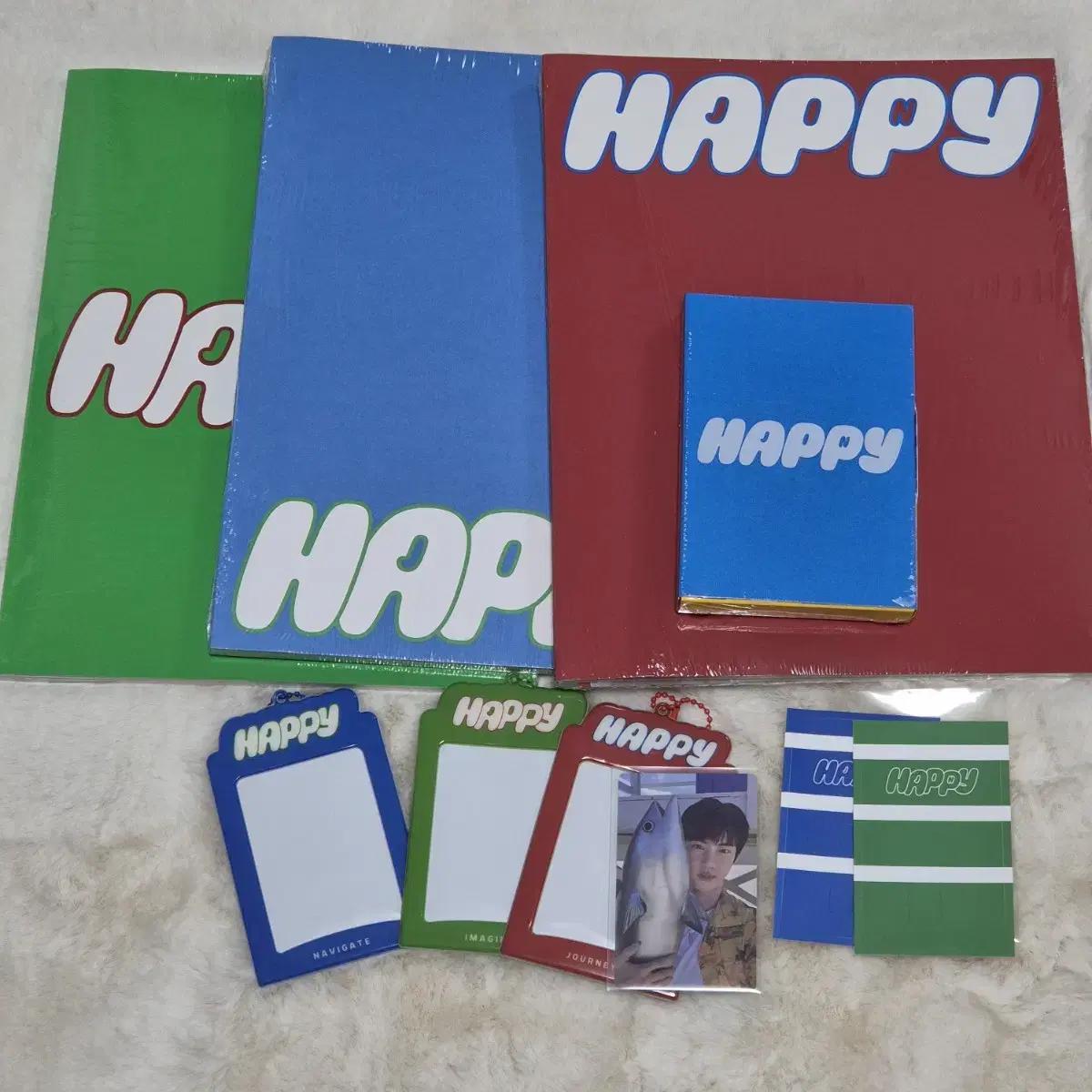 

4 Bts Jin Happy Sealed Albums+weavers Poca+pocaholder Card Sticker