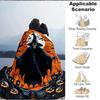 1pc Halloween Spooky Blanket, Lightweight Flannel Throw Blanket For Sofa, Bed, Travel, Camping, Living Room, Office, Couch, Chair, And Bed