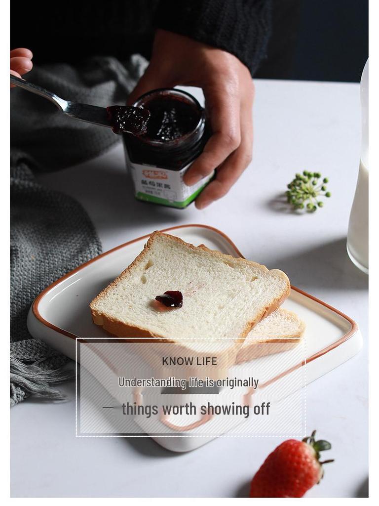 European Style Ceramic Bread and Dessert Plate