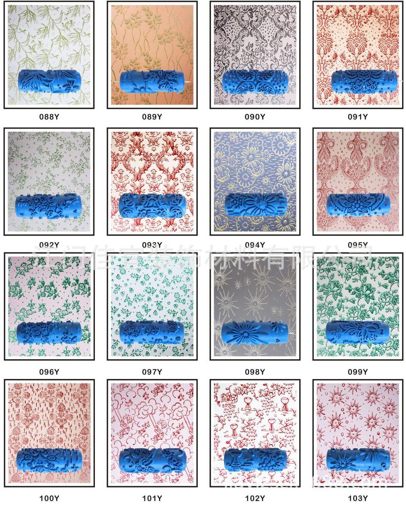5-Inch Liquid Wallpaper Pattern Roller - DIY Stippling & Wall Painting Tool