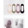 5 Pairs of Female Summer Thin Foot Protector Cotton Pad Non Slip with Ice Silk Shallow Mouth Invisible Socks