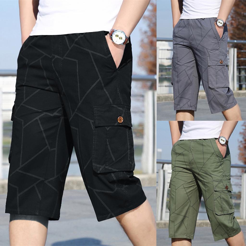 Herrenmode-Reißverschluss-Taschen-Shorts im Freien, Sport-Overall, Freizeithose