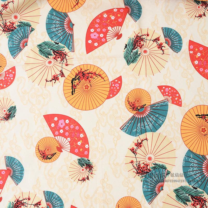 

Японская хлопковая ткань с изображением цветущей вишни для подарочной коробки ручной работы и кимоно