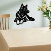 Weather-Resistant German Shepherd Metal Wall Art for Garden & Christmas Dog Lover Gift