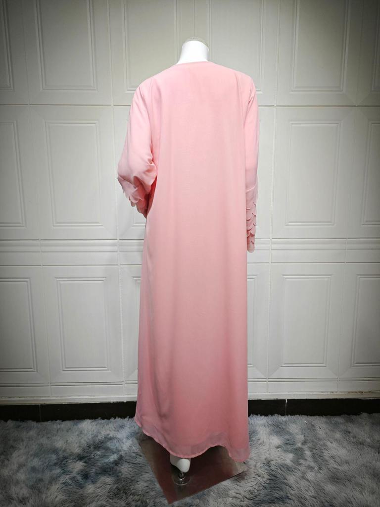 MQ229 Middle East Chiffon Solid Color Abaya & Cardigan Womenswear