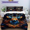 3pcs Fantasy Deer Soft Comfortable Bedding Set, For Bedroom, Guest Room And Dorm, All - Season Use, High-Definition Printing136