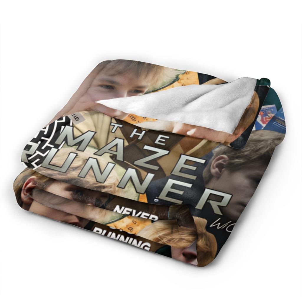 Newt X Thomas Flannel Blanket The Maze Runner  Movie Warm Soft Throw Blanket for Bedroom Picnic Fashion Bedspread Sofa Bed Cover