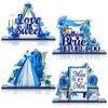 4 Pcs Something Blue Before I Do Bridal Shower Decorations Wooden Table Floral Centerpiece Sign Love Is Sweet Tabletop Backdrop