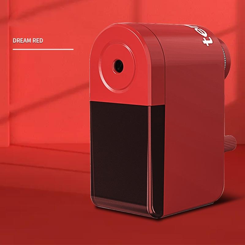 Hand Crank Pencil Sharpener Cutter For School Student Artist Charcoal Large Capacity Rotary Pencil Knife Tools Adjustable Points