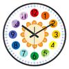 New Early Education Wall Clock For Living Room Home Bedroom Children's Room Non Ticking Silent Non Ticking Wall Hanging Clock
